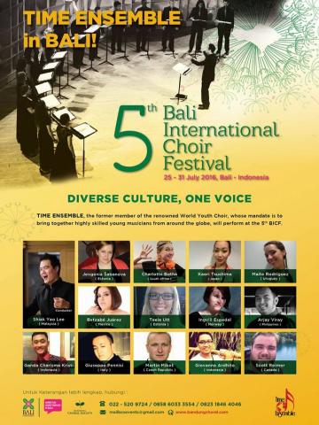 Bali International Choir Festival Poster 2016